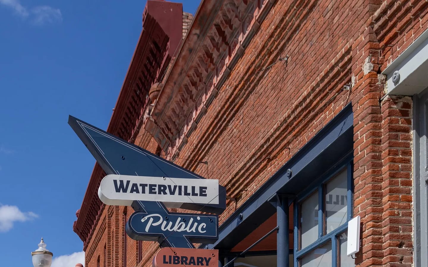 The Waterville Public Library in downtown Waterville
